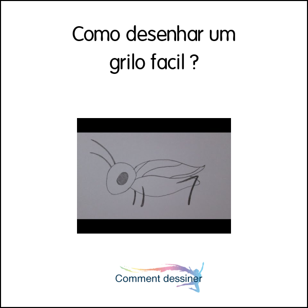 Como desenhar um grilo facil